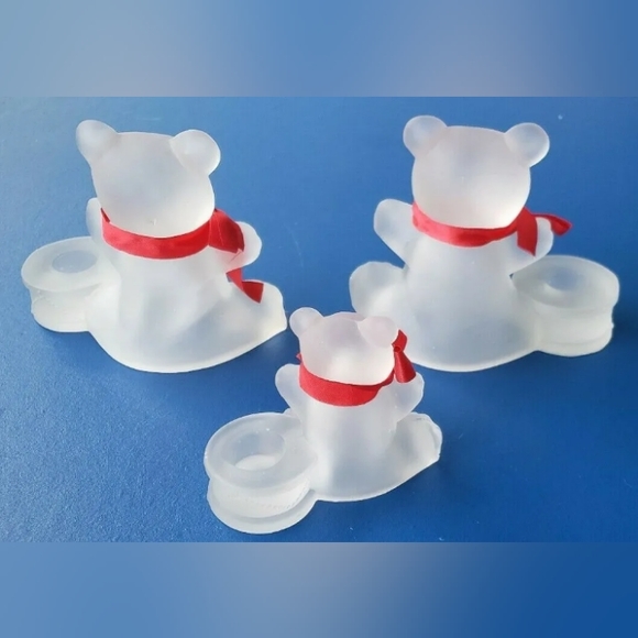 Glass Bear Candle Holders - Picture 5 of 5